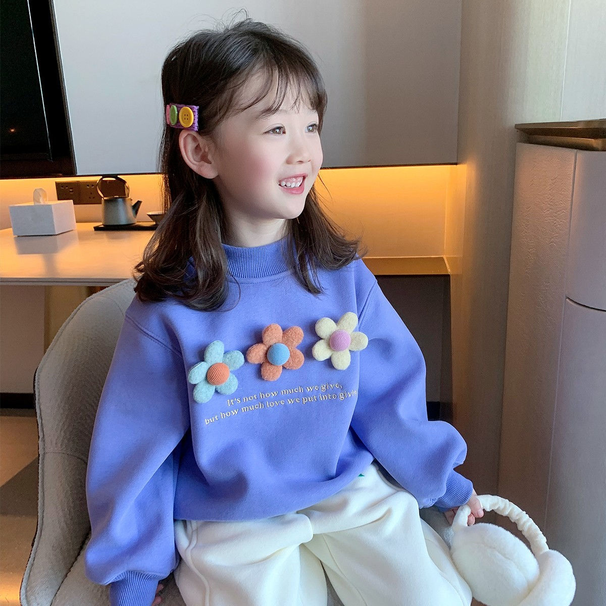 Baby Clothing Boutique - 2026 Autumn Korea Girls Cotton Flowers