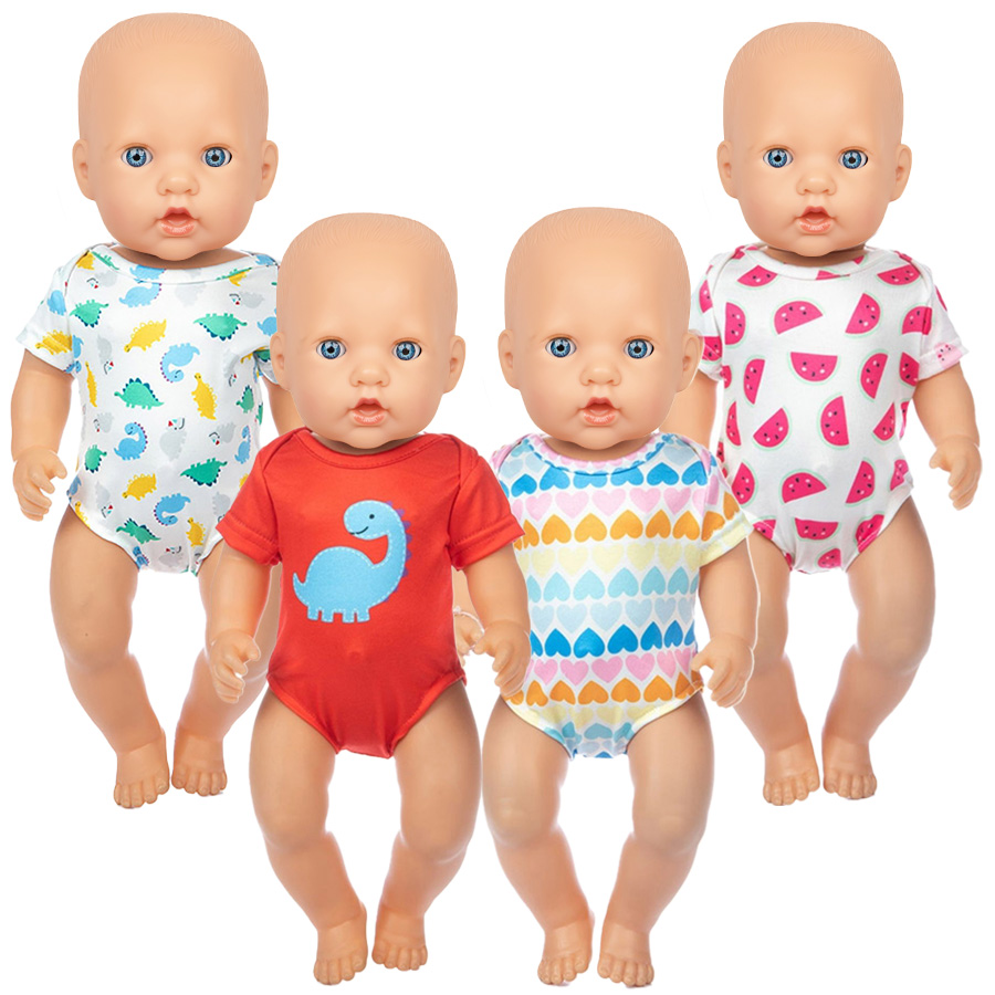 Baby Clothing Kit - Cartoon Dinosaur Swimming Suit for 16-18Inch