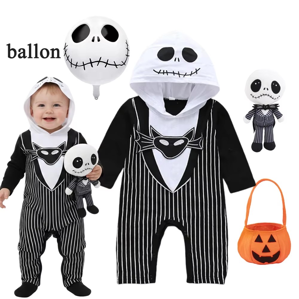 Baby Q Clothing - Baby Boys Hooded Romper Halloween Cosplay