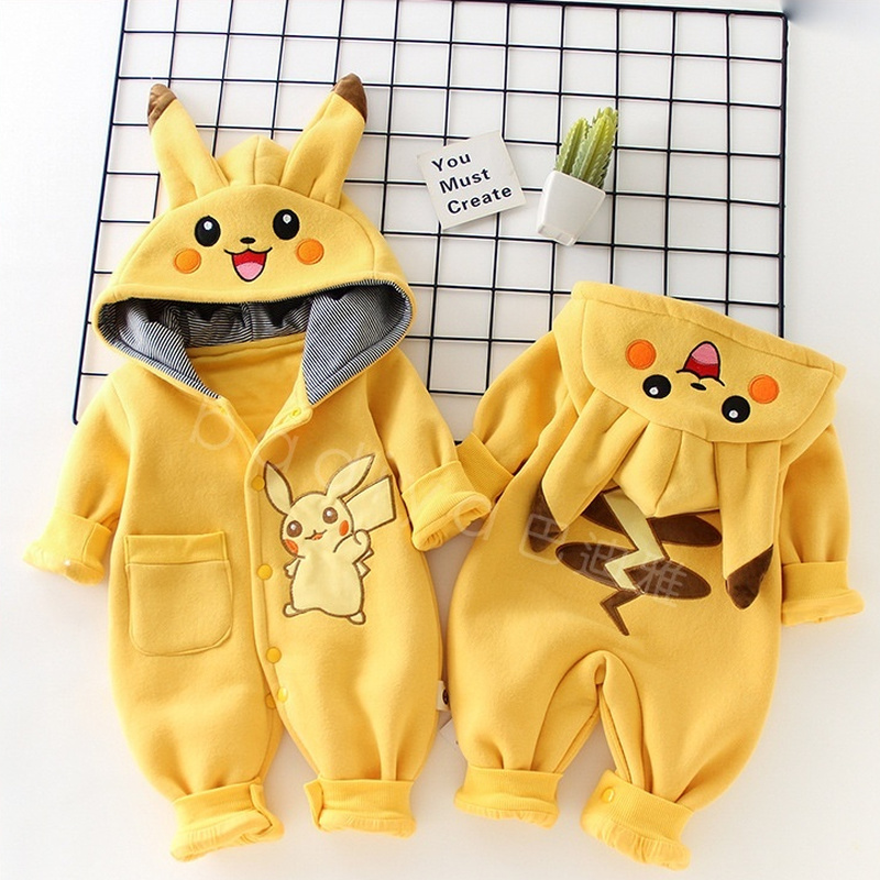 Baby Clothing On Sale - Cartoon Pocket Monsters Baby Pyjamsa Newborn