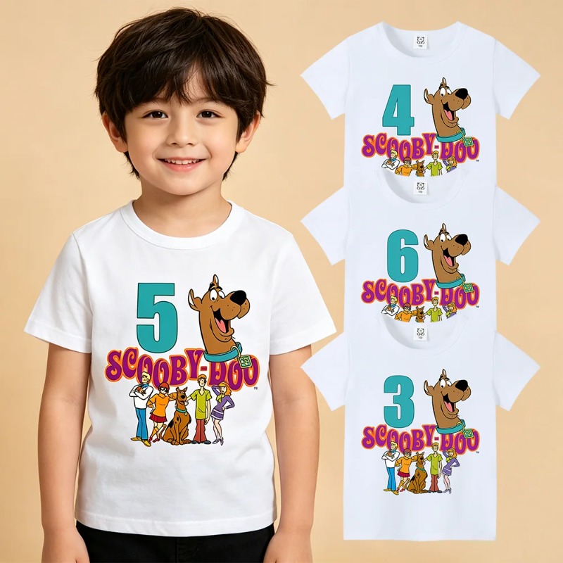 Baby Clothing For Summer - Scooby-Doo Birthday Number Tee Shirt Baby