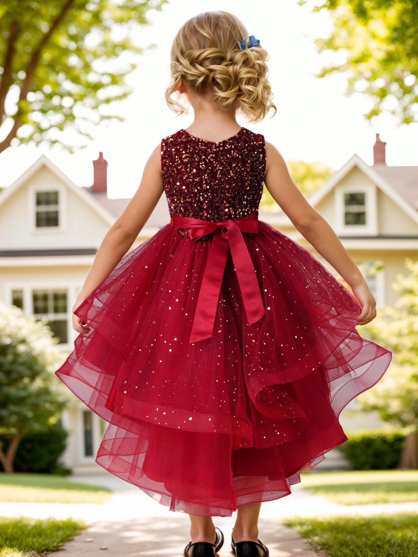 Baby Girl Princess Floral Sequ - đánh giá và giá Baby Clothing On Sale