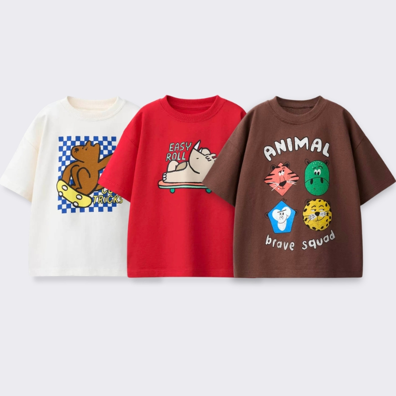 Printed Cartoon T-shirt For Ki - đánh giá và giá Baby Clothing For Summer