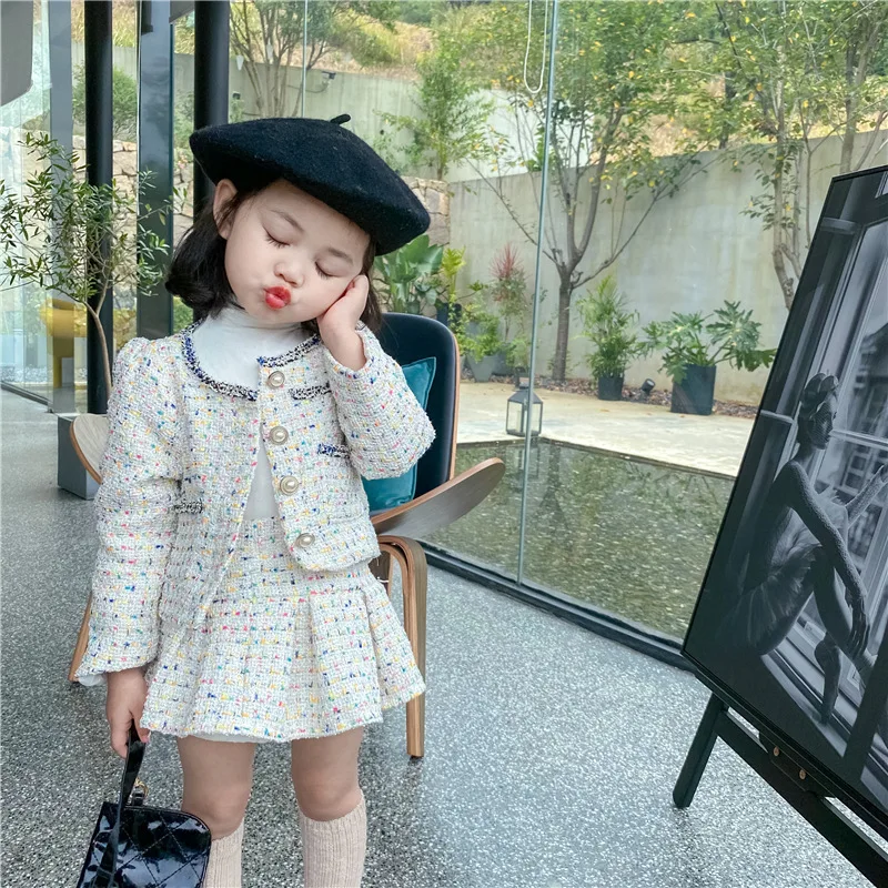Girls Tweed Sets Clothes Autum - đánh giá và giá Baby Clothing Boutique