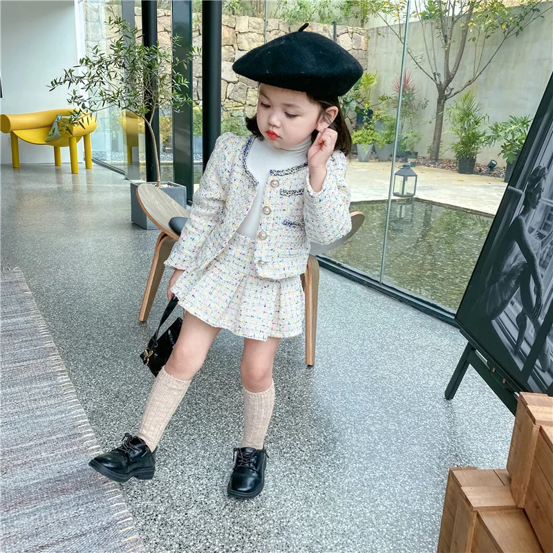 Girls Tweed Sets Clothes Autum - đánh giá và giá Baby Clothing Boutique