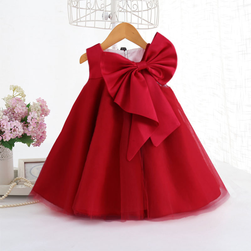 Mùa Hè 2021 Nơ Lớn Đầm Bé Gái  - đánh giá và giá Baby Clothing For Summer