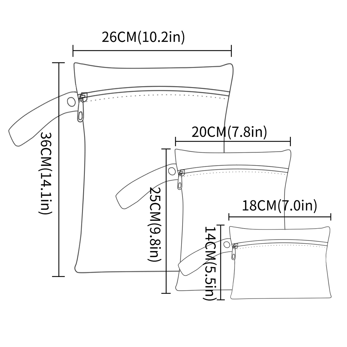 3Pcs/S Different Size Waterpro - đánh giá và giá Baby Clothing Kit