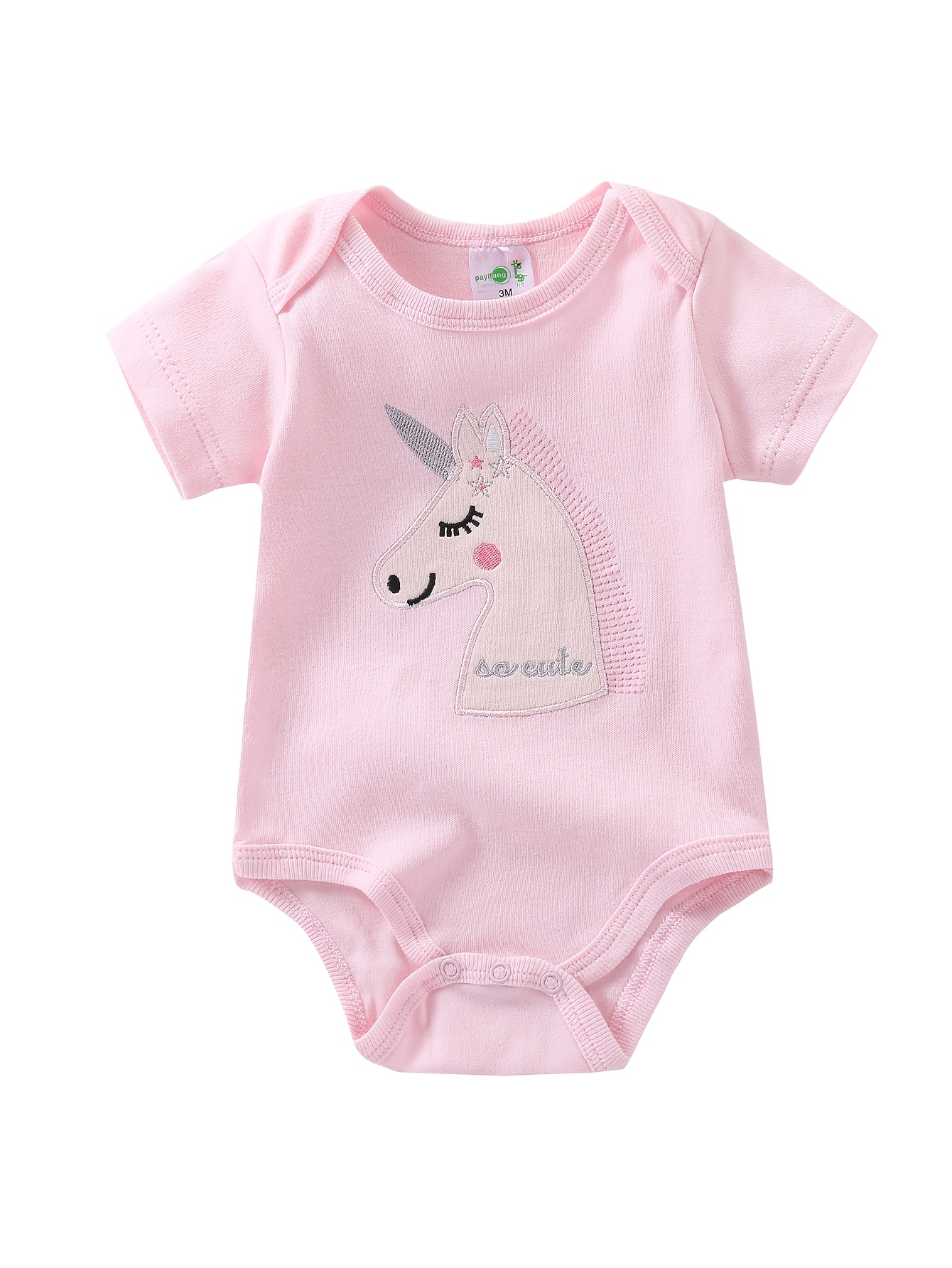 5pcs Girls' Short-Sleeve Bodys - đánh giá và giá Baby Clothing Essentials Newborn