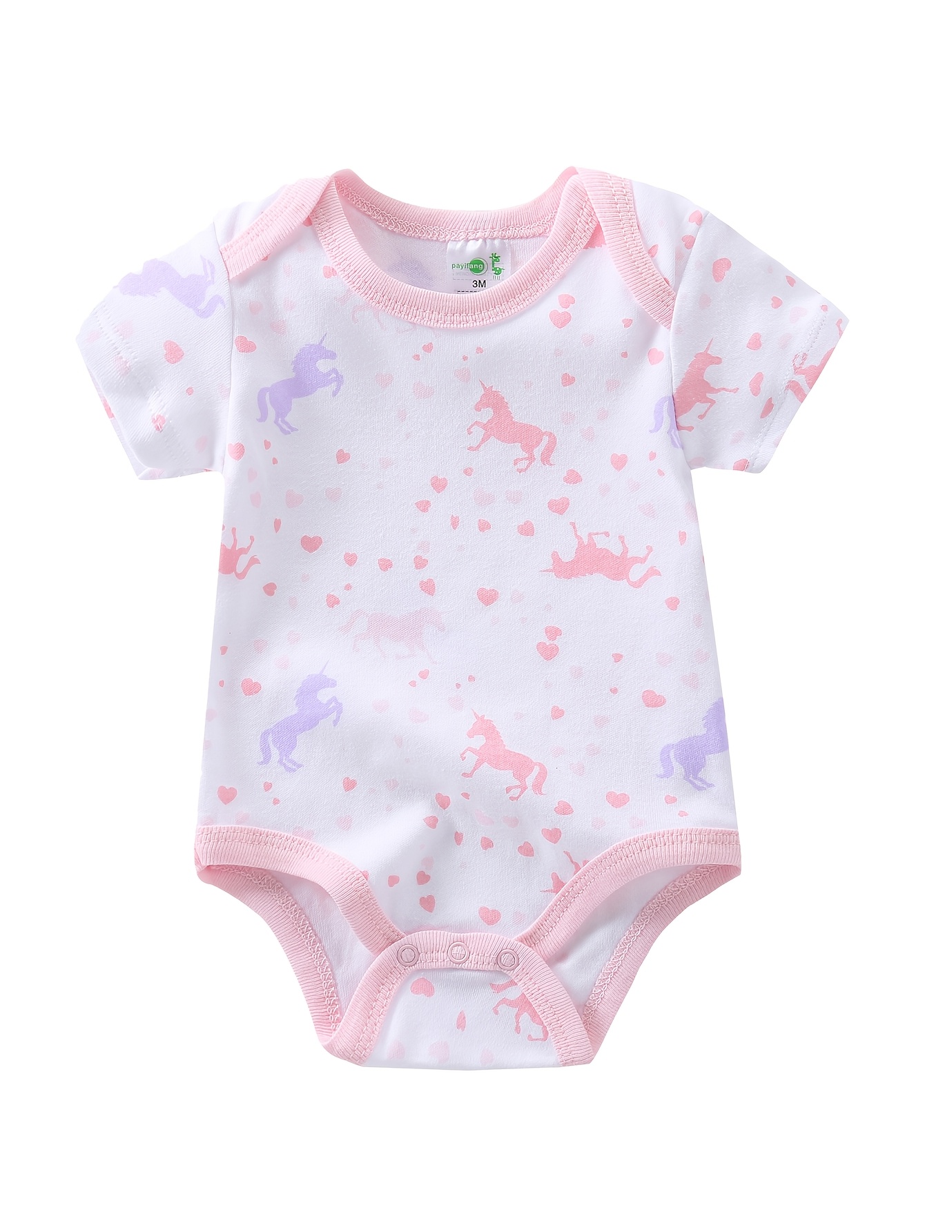 5pcs Girls' Short-Sleeve Bodys - đánh giá và giá Baby Clothing Essentials Newborn